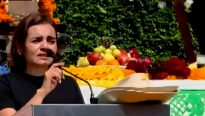 Preparan toma de protesta de Grecia Quiroz como alcaldesa sustituta de Uruapan.