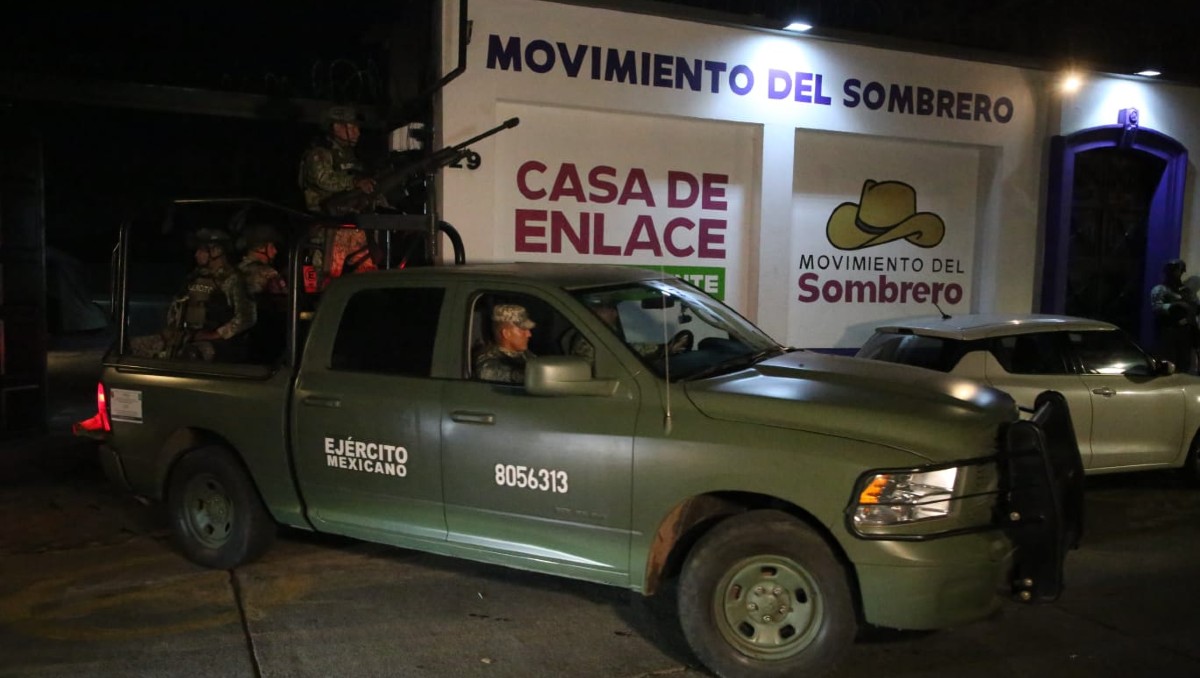 En el operativo participan elementos de la Guardia Nacional y el Ejército Mexicano. | Foto: Jesús Quintanar
