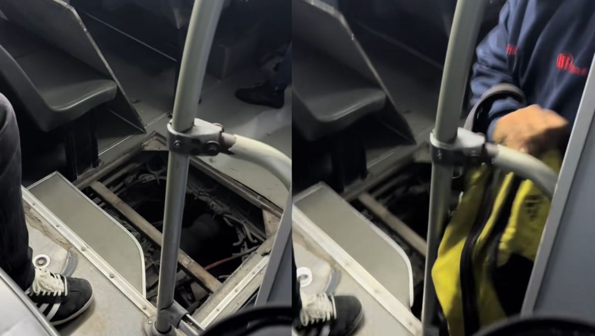 Pese a no tener una parte del piso, la unidad circulaba con normalidad. | Especial