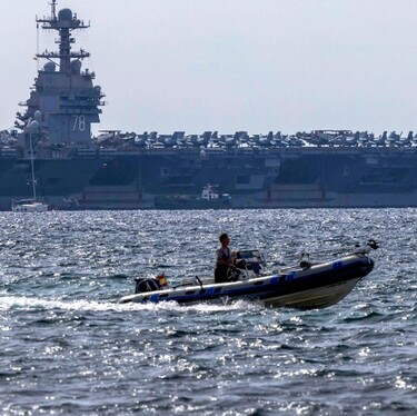 El portaaviones USS Gerald R. Ford es el más grande para combatir el narcotráfico. | EFE