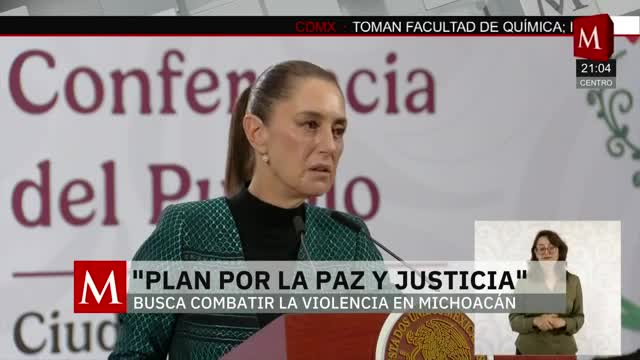 Presentan el plan 'Michoacán por la paz y justicia' | Elisa Alanís, 4 de noviembre 2025