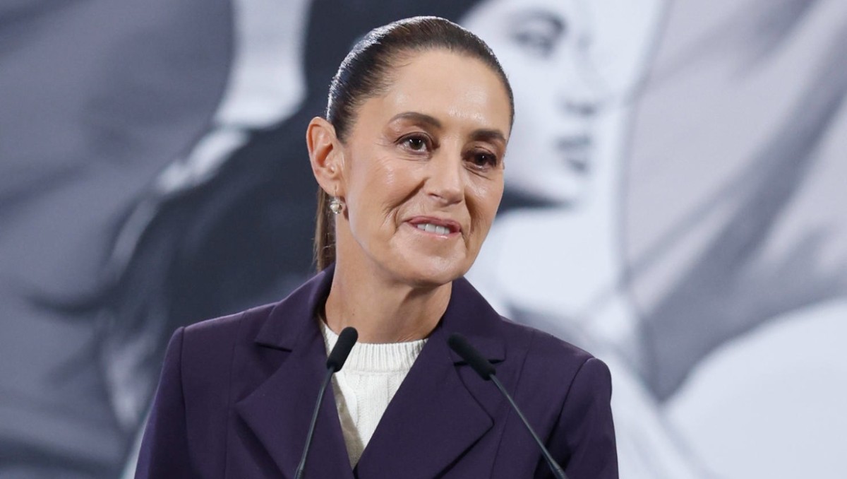 La Presidenta durante la conferencia de prensa matutina HOY 5 de noviembre. | Foto: EFE