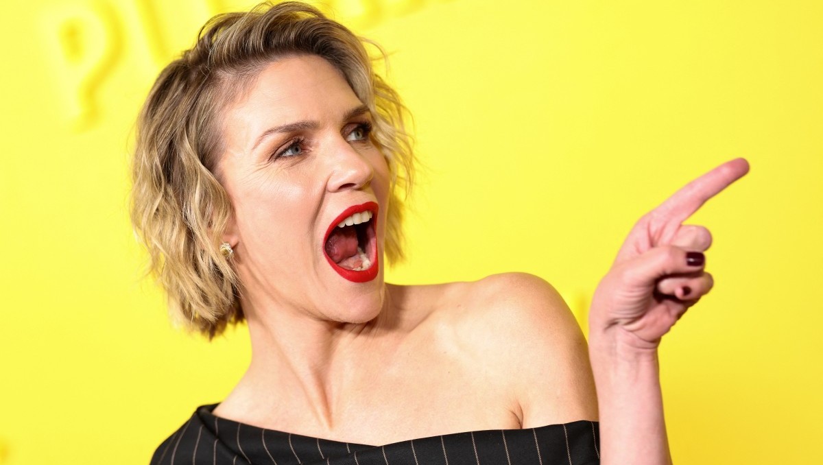 Rhea Seehorn, protagonista de Pluribus en la premiere de la serie de Apple TV. | AFP