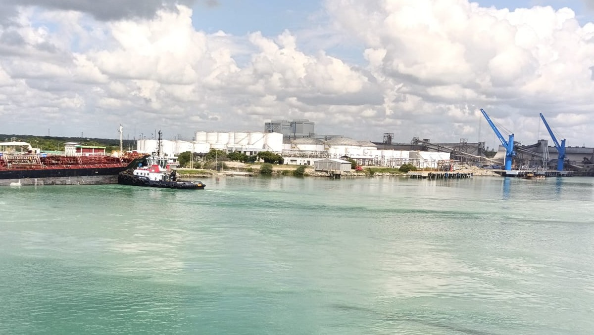 Terminal de almacenaje de combustibles en el puerto de Altamira.
