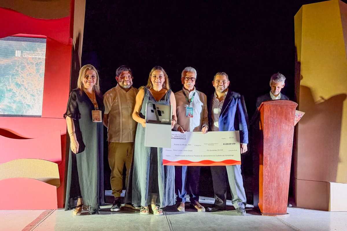 La alcaldesa Cecilia Patrón posiciona a la capital yucateca como una de las mejores Ciudades del Aprendizaje. | Foto: Especial