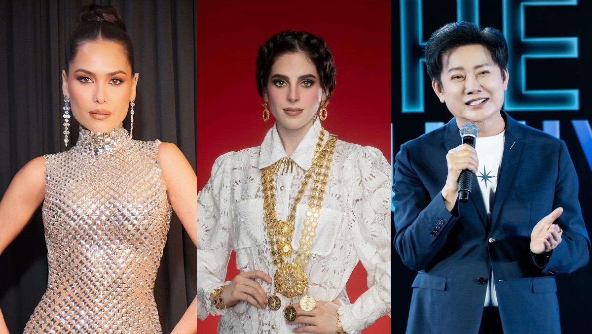 Andrea Meza habla de la polémica de Nawat Itsaragrisil y Fátima Bosch. | FOTO: Andrea Meza, Nawat Itsaragrisil y Fátima Bosch