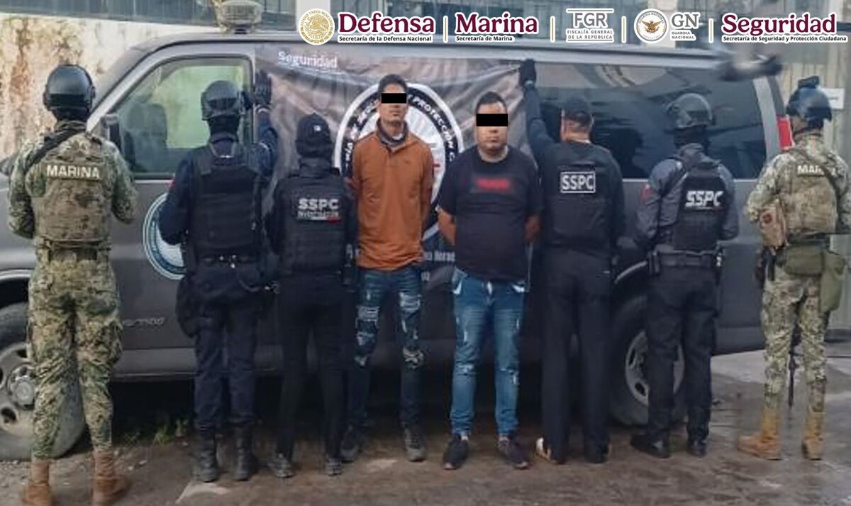 Calamaco y Jesús 'N' fueron detenidos en Mazatlán, Sinaloa. | SSPC