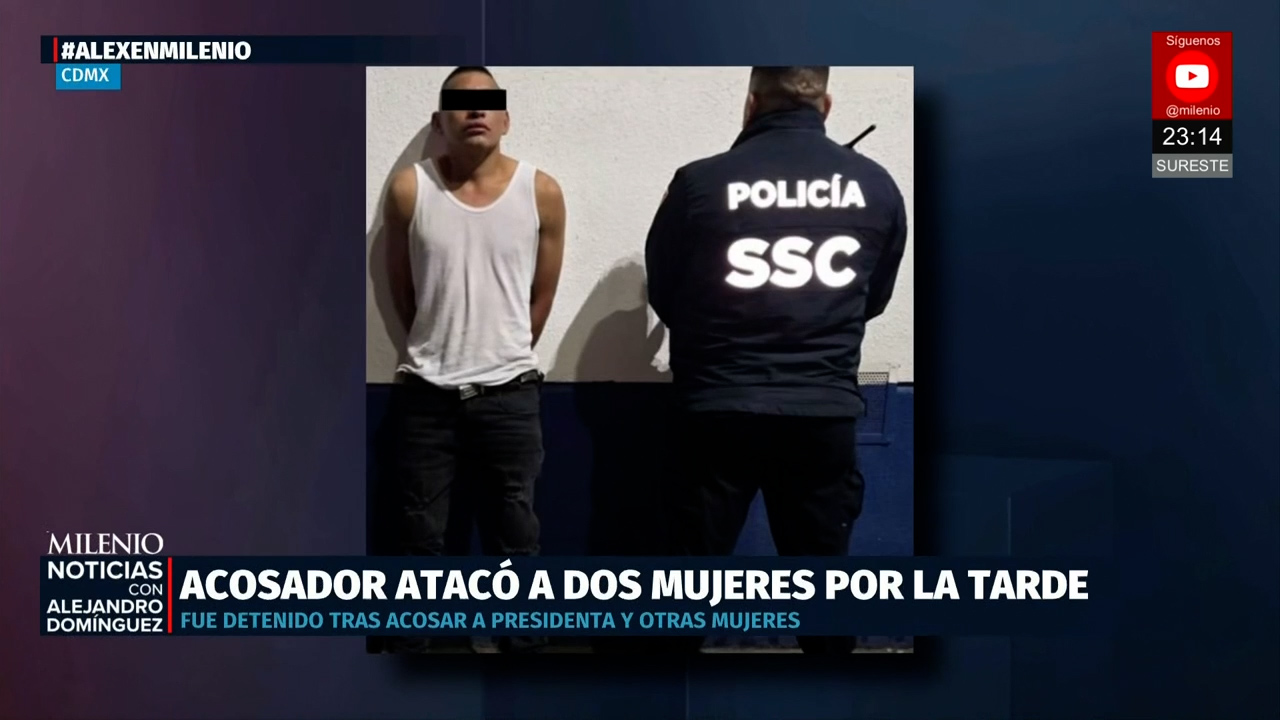 Detienen al hombre que acosó a Claudia Sheinbaum y tenía denuncias previas por acoso