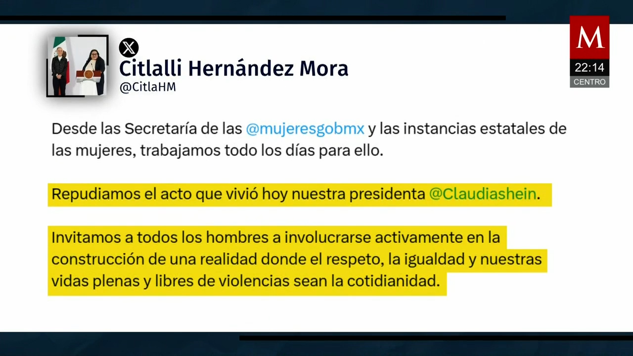 Muestras de apoyo inundan redes tras acoso sexual a Claudia Sheinbaum en el Centro Histórico