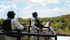 Operativo de la Guardia Nacional en Uruapan, Michoacán