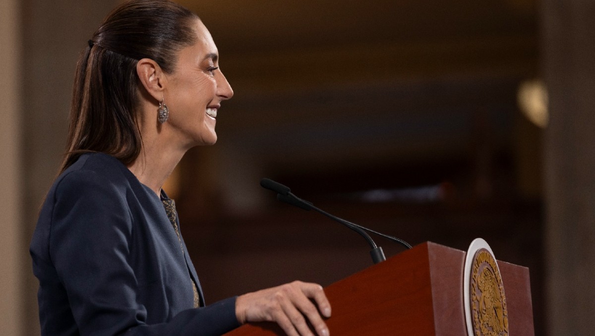 La Presidenta durante la conferencia de prensa matutina HOY 6 de noviembre. | Foto: Especial