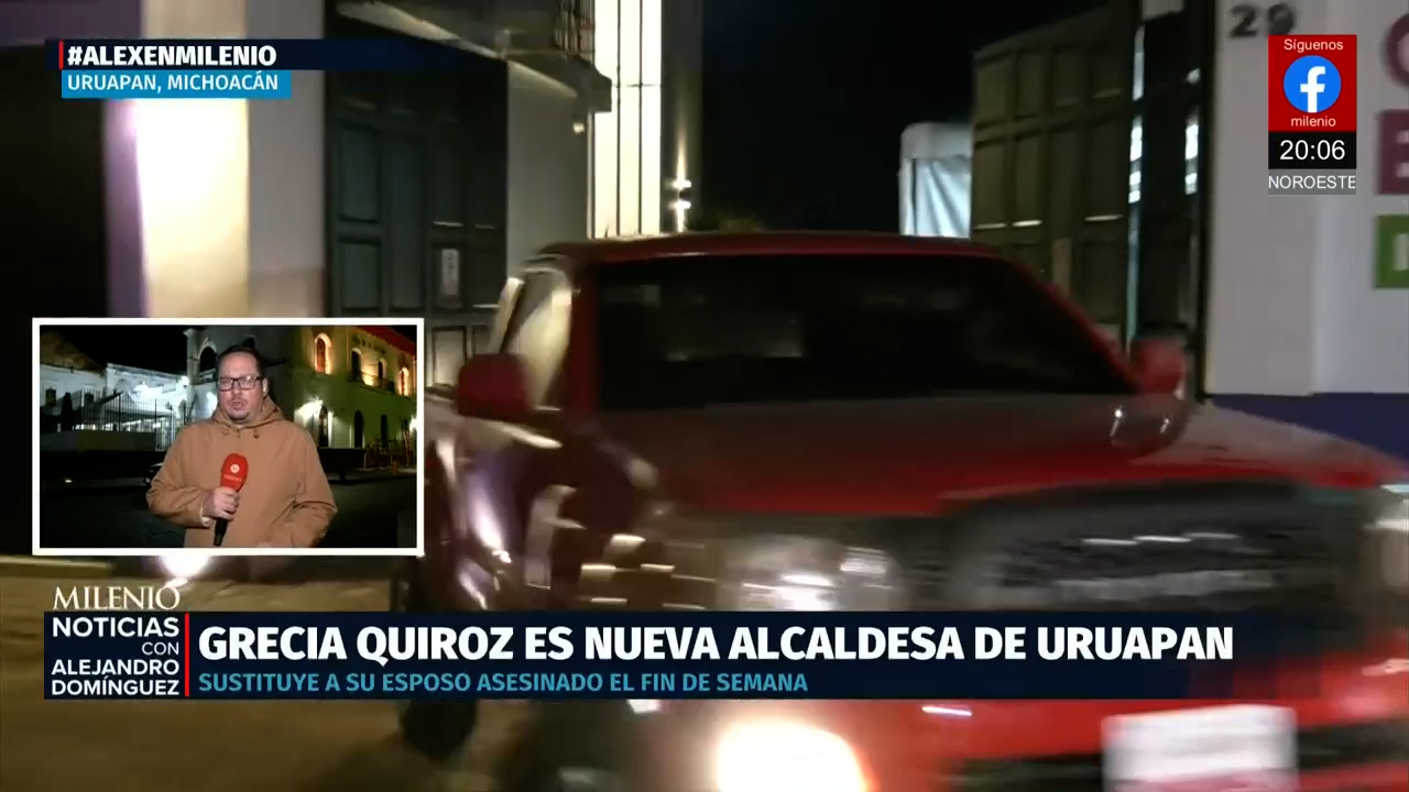 Quiroz inicia sus primeras horas como alcaldesa de Uruapan tras el asesinato de Carlos Manzo