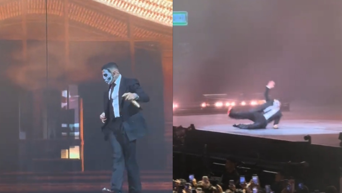 Rauw Alejandro se cae en pleno concierto | Especial