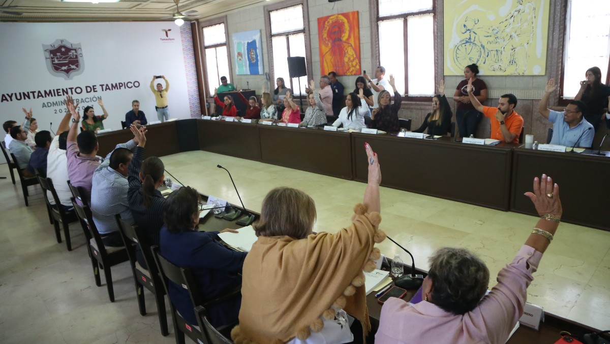 Sesión de Cabildo en Tampico. (Yazmín Sánchez)