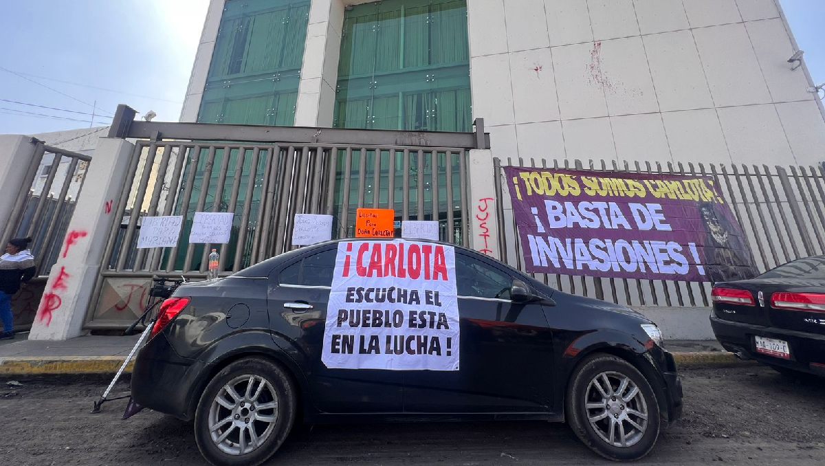 Simpatizantes con el caso de 'Doña Carlota' exigen la libertad de la adulta mayor. Foto: (Zuleyma García)
