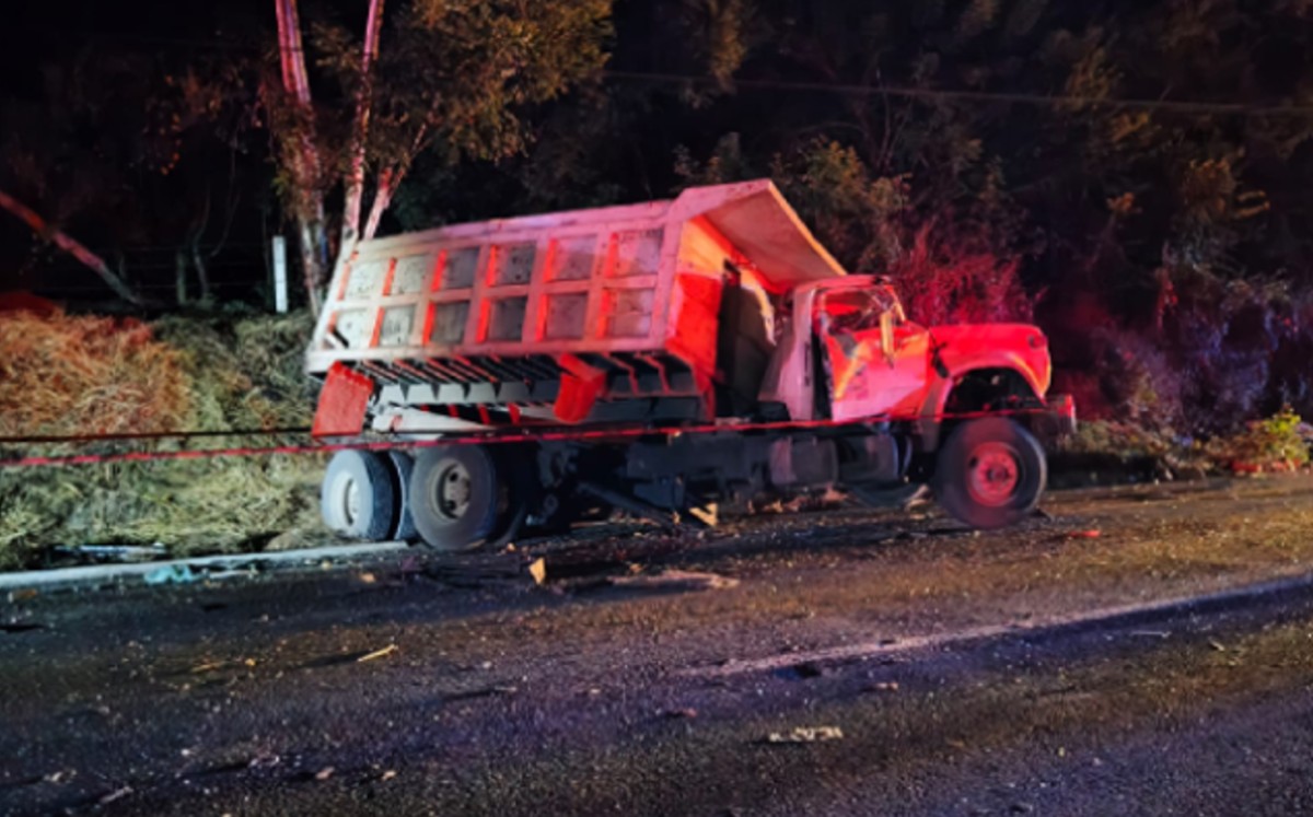 Choque vehicular sobre la carretera federal 85 México-Laredo. | Imelda Torres