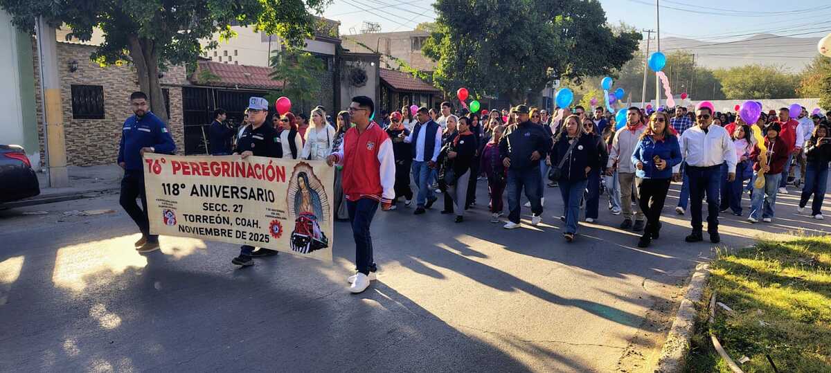 Los integrantes de la Sección 27 festejaron el 118 aniversario del acto heroico de Jesús García Corona, el Héroe de Nacozari. | Especial