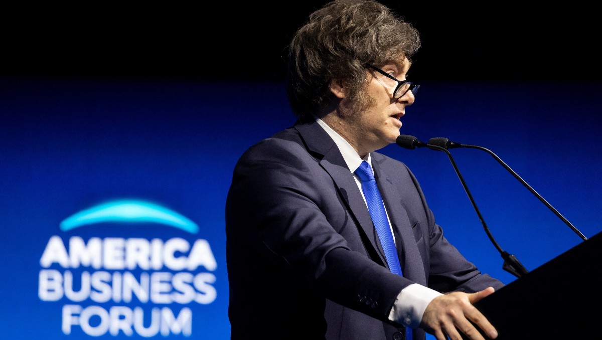 Javier Milei participó en el mismo evento que Donald Trump. | Reuters