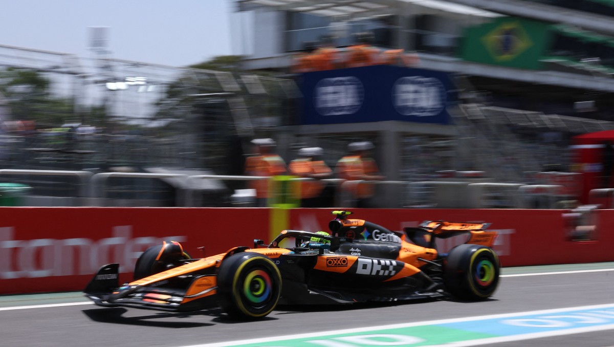 Lando Norris termina en la primera posición de la práctica libre del GP de Brasil (Reuters)
