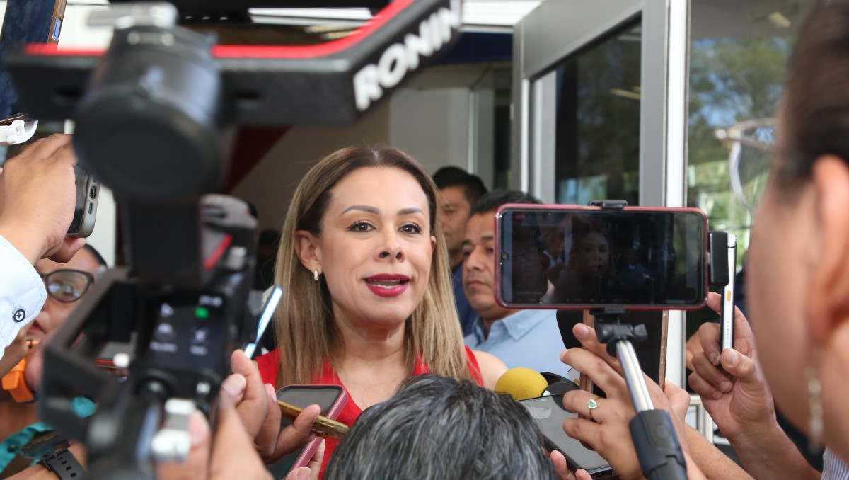 Magistrada Presidenta Tania Contreras López  durante los “Diálogos Sobre la Reforma Electoral”. (Yazmín Sánchez)