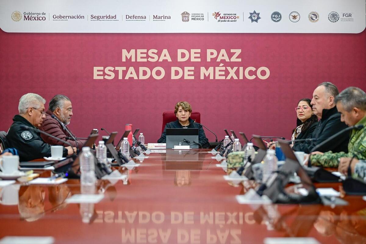 Mesa de Paz del Estado de México fortalece la coordinación en seguridad. | Especial
