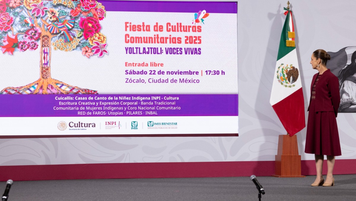 Sheinbaum durante la conferencia de prensa matutina HOY 7 de noviembre. | Foto: Especial