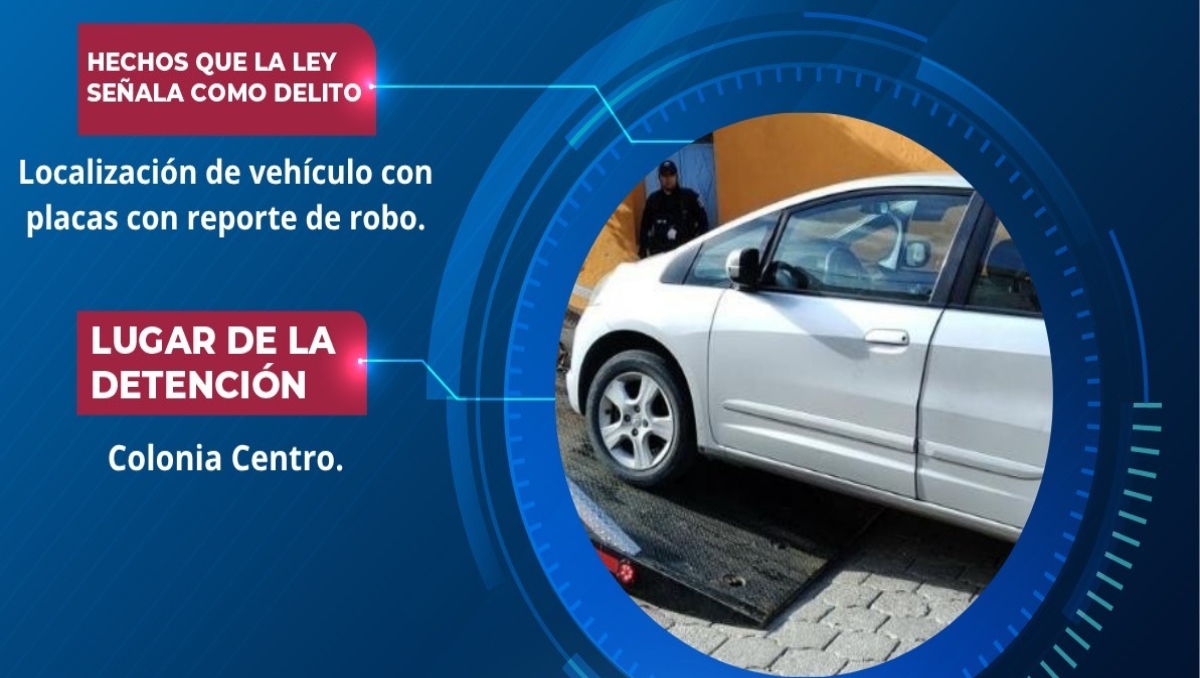 Aseguran auto con placas reportadas como robadas en Atlixco, Puebla | Especial