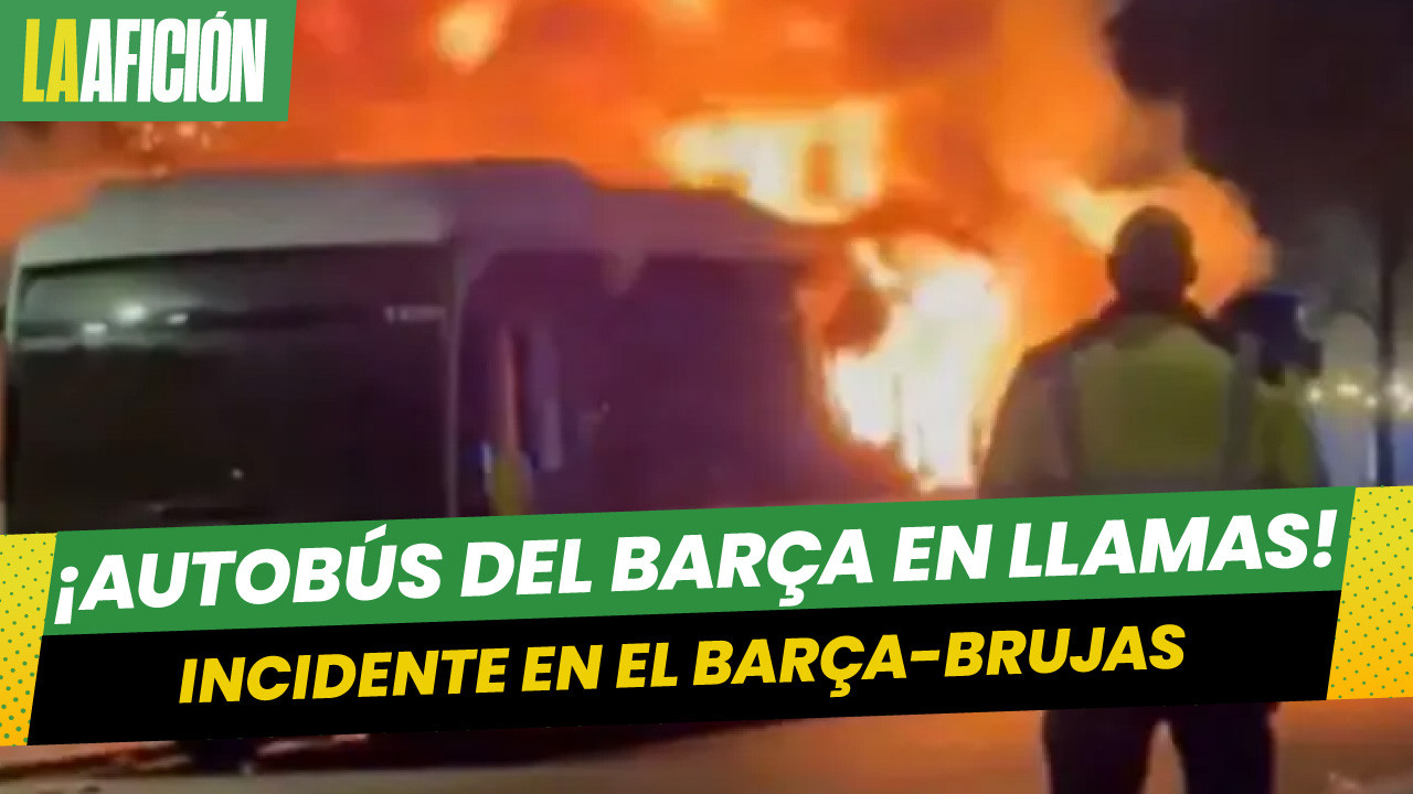 Detienen a aficionado del Barça por incendiar un autobús en Bélgica previo al duelo ante Brujas