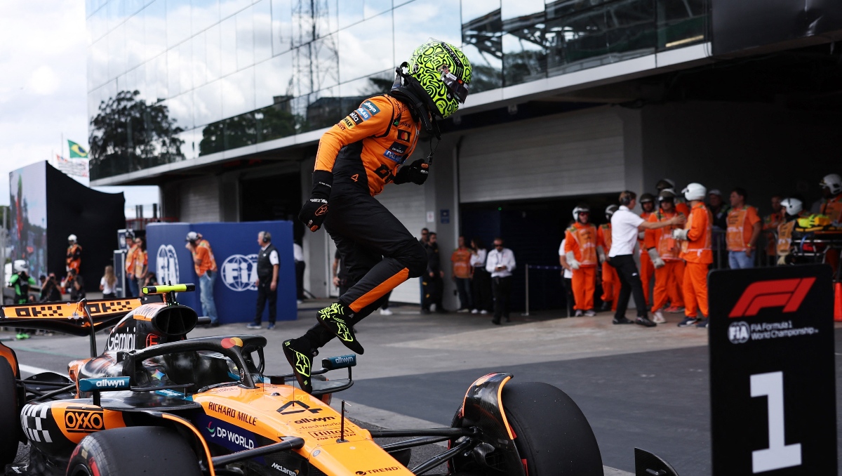 Lando Norris se queda con la pole position para el Gran Premio de Brasil (Reuters)
