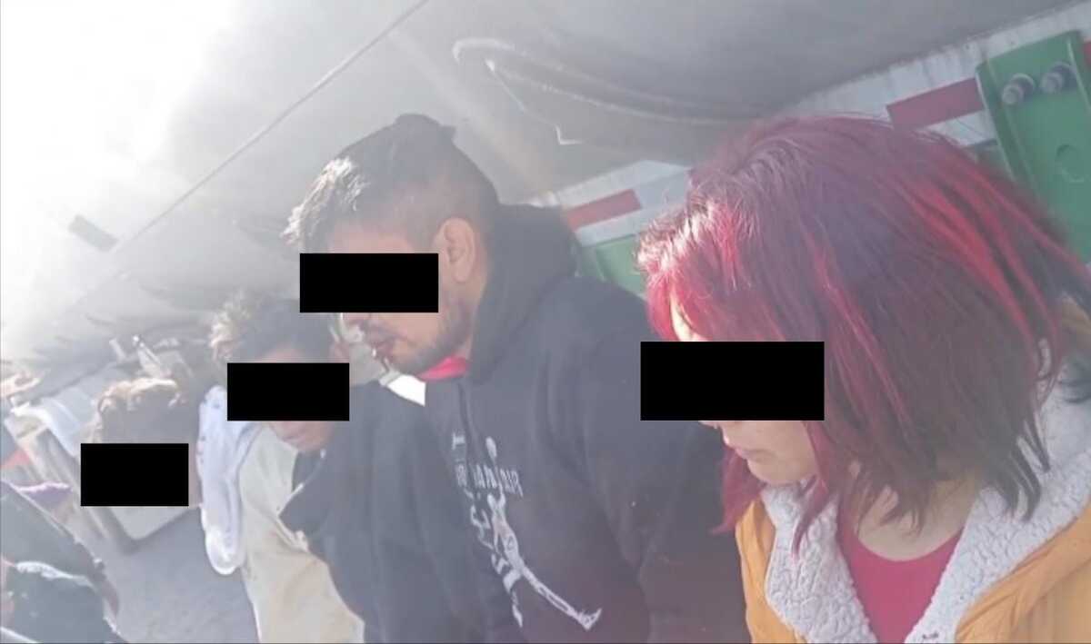 Presuntos ladrones fueron retenidos en Actopan. (Cortesía)