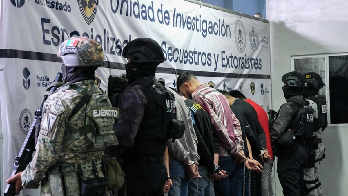 La banda detenida y trasladada era de siete integrantes (Foto: Cortesía)