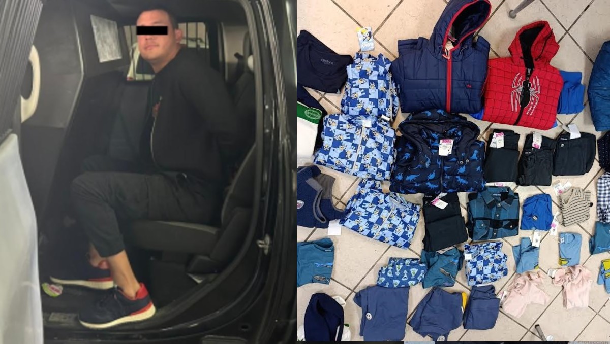 Jesús Rafael “P”, de 29 años, fue detenido en el estacionamiento al intentar huir. Foto: Especial