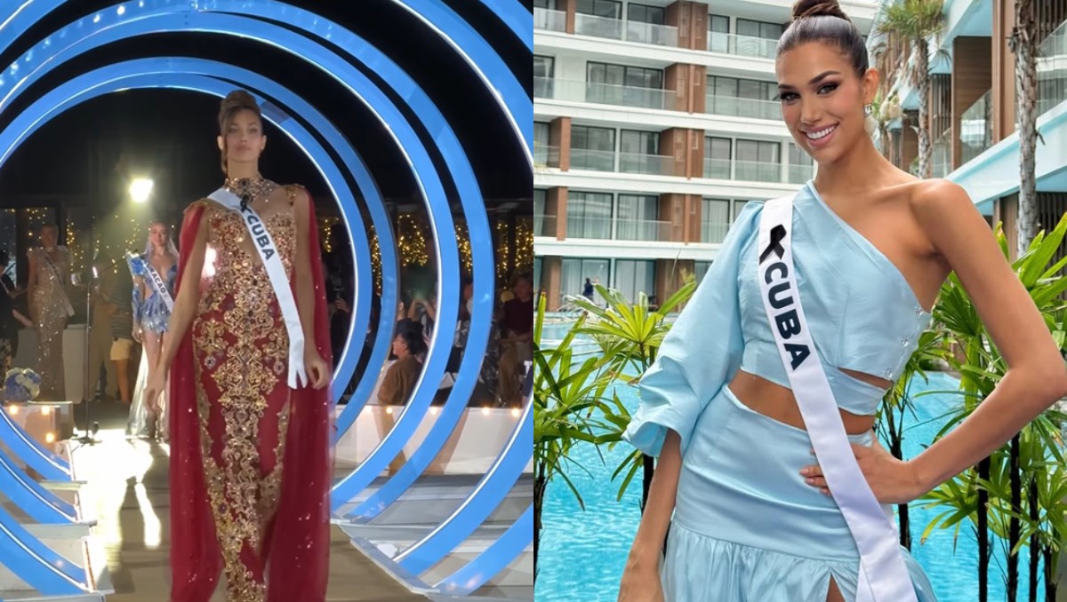 ¡Susto en la pasarela! Miss Cuba pierde el equilibrio y casi cae | Foto: ESPECIAL