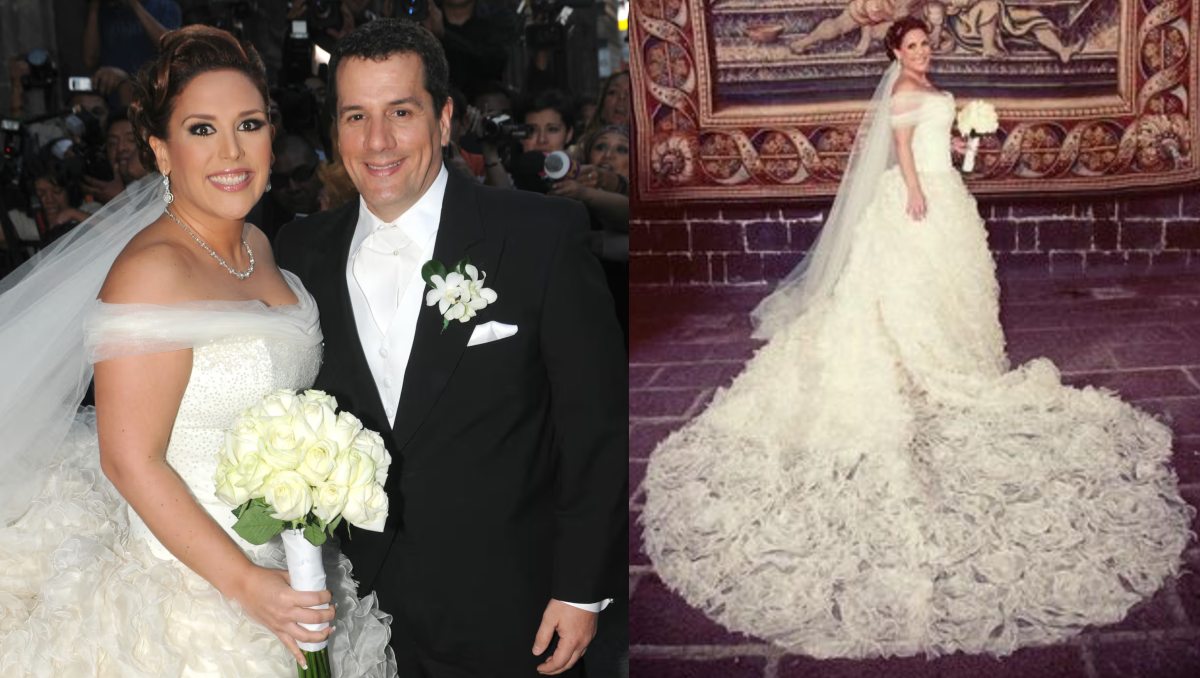 Angélica Vale y Otto Padrón el día de su boda. | ESPECIAL