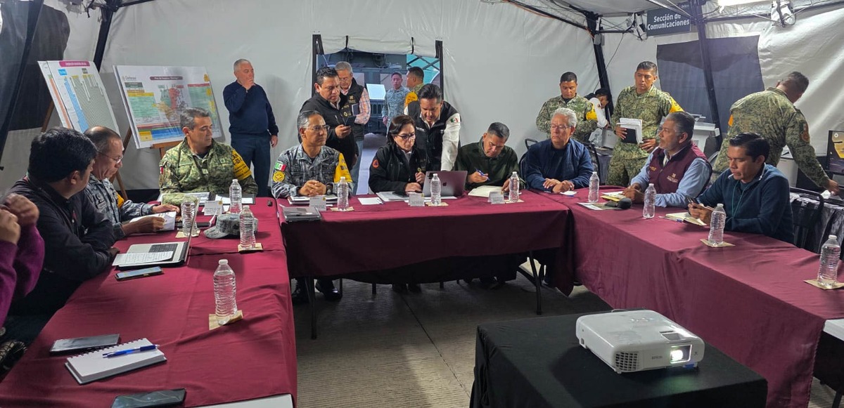 Gobierno de Hidalgo instala Puesto de Mando Preventivo ante pronóstico de lluvias torrenciales.