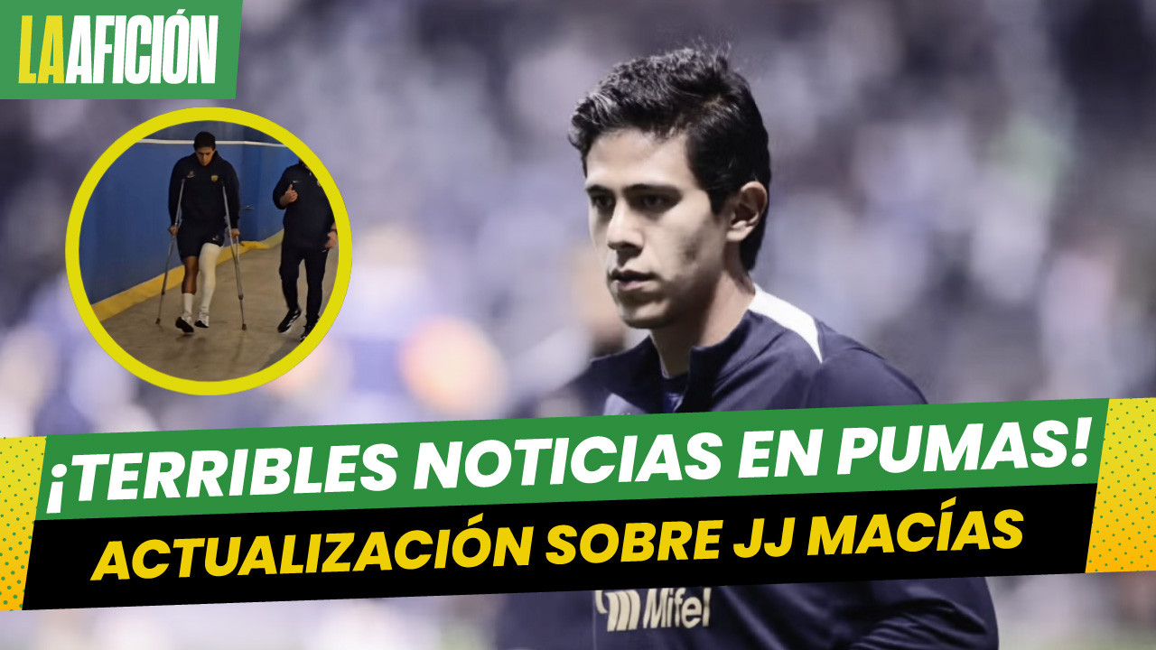 José Juan Macías es baja con Pumas por nueve meses; será operado