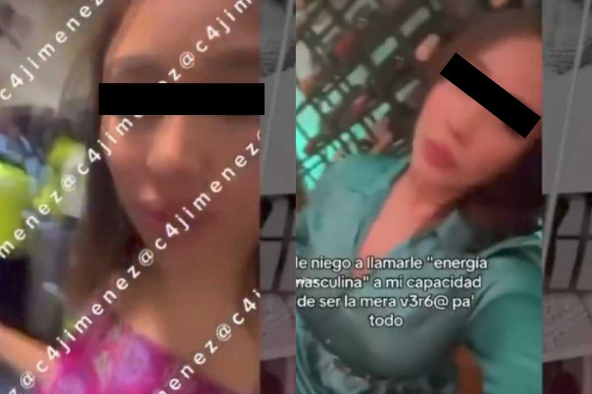 La mujer se escuda en el feminismo para que no la detengan.