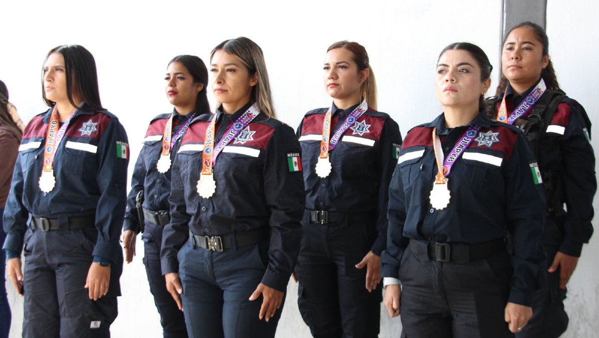 Policías de El Salto tuvieron una actuación destacada en la competencia deportiva (Foto: Cortesía)
