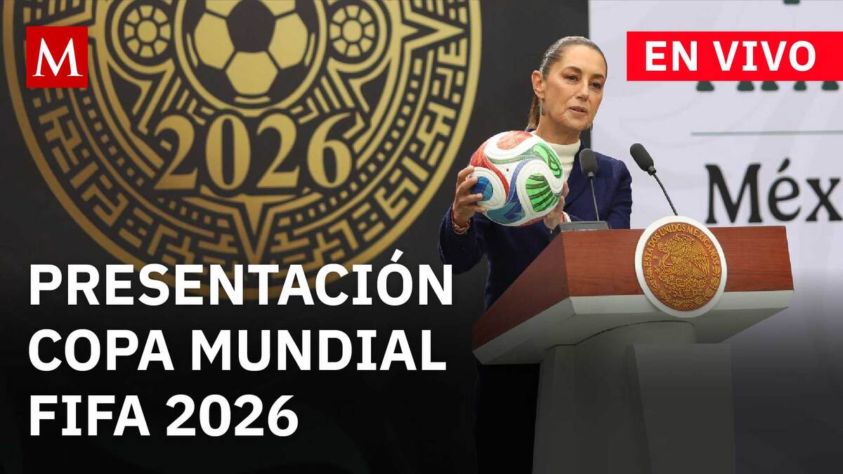 Sheinbaum encabeza la presentación de la Copa Mundial FIFA 2026 desde Los Pinos