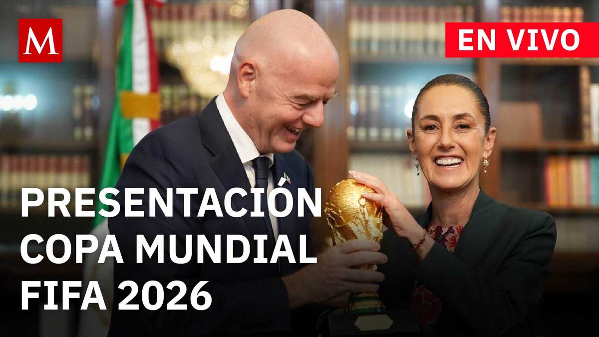 Sheinbaum encabeza la presentación de la Copa Mundial FIFA 2026 desde Los Pinos