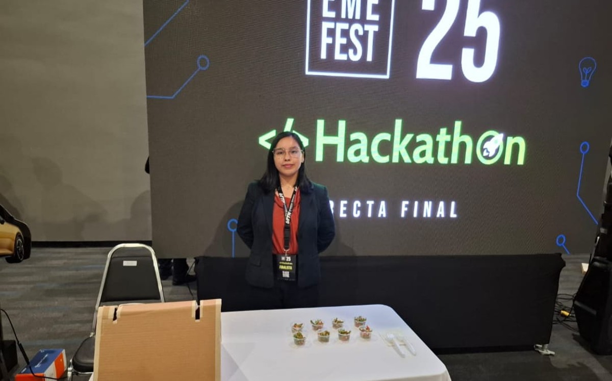 Claudia Ramírez en Hackathon del EME FEST. | Cortesía