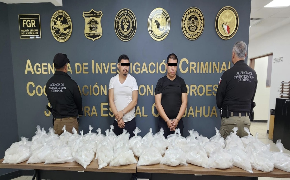 Dos hombres fueron detenidos tras la inspección a un autobús en Chihuahua. | Especial