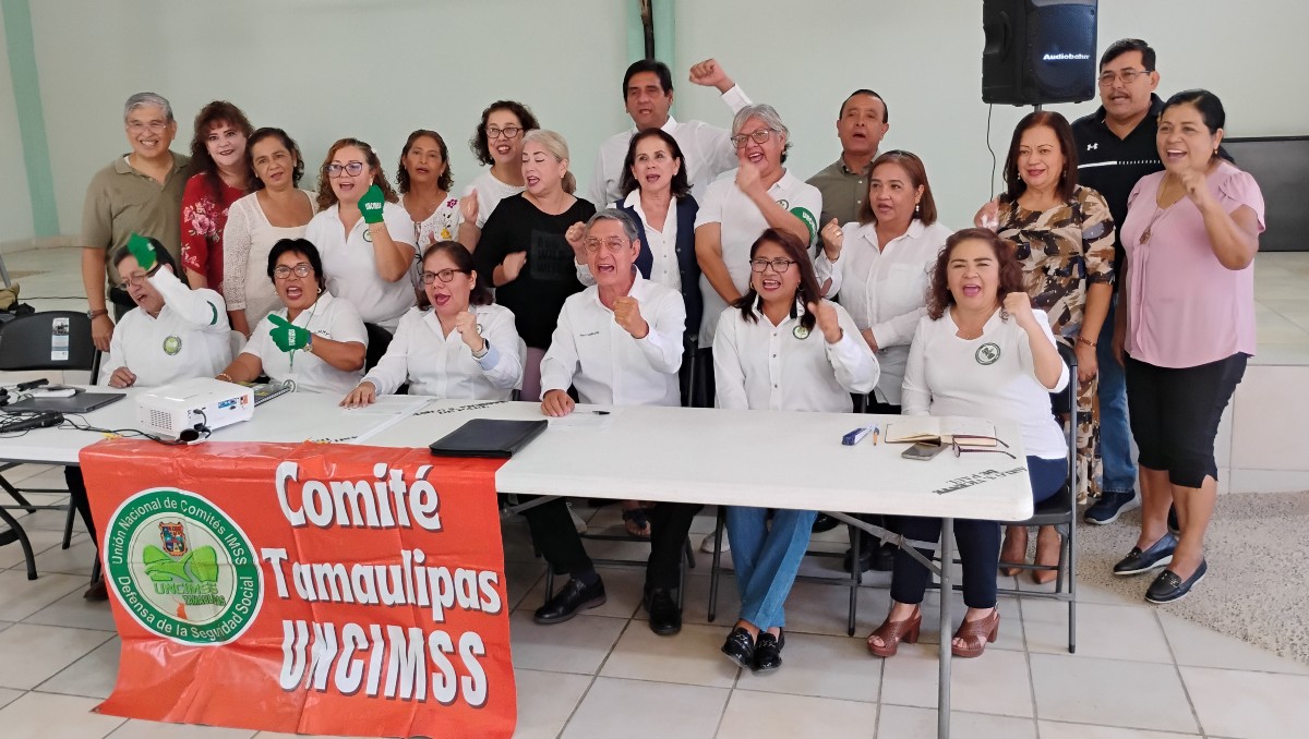 Jubilados y pensionados IMSS en Tamaulipas se integraron a la Unión Nacional de Comités (Uncimss).