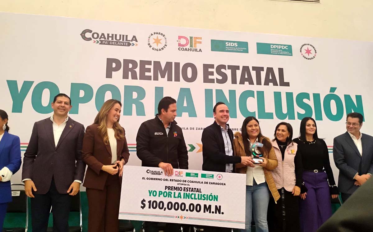 Premio estatal por la inclusión. l Esmeralda Sánchez