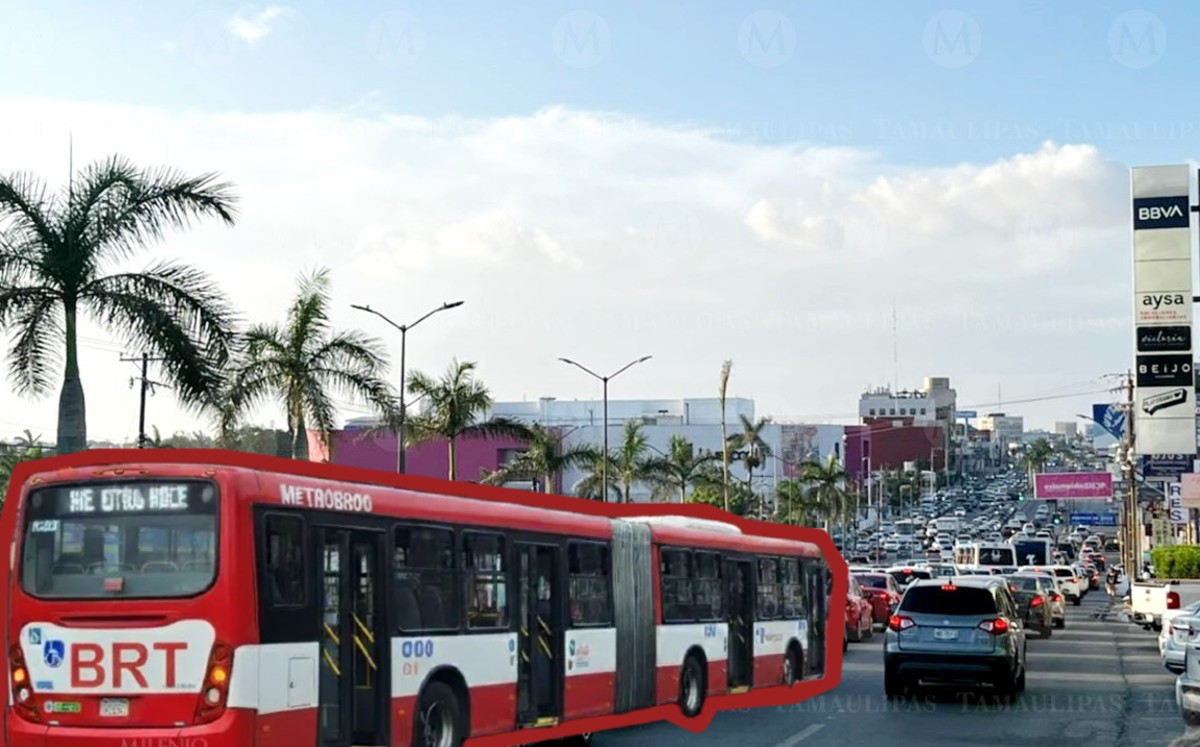 La ruta troncal del Metrobús en Tampico será la Avenida Hidalgo. (ESPECIAL)