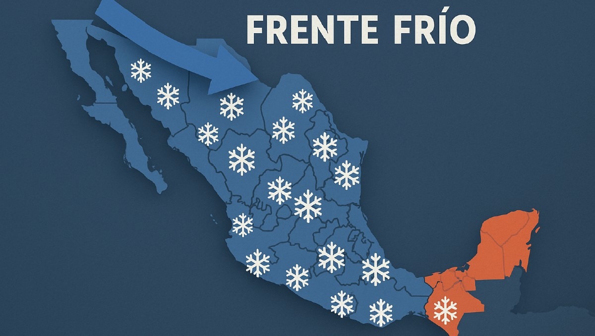 Estos son todos los estados afectados por el Frente Frío número 14 | IA Discover MILENIO