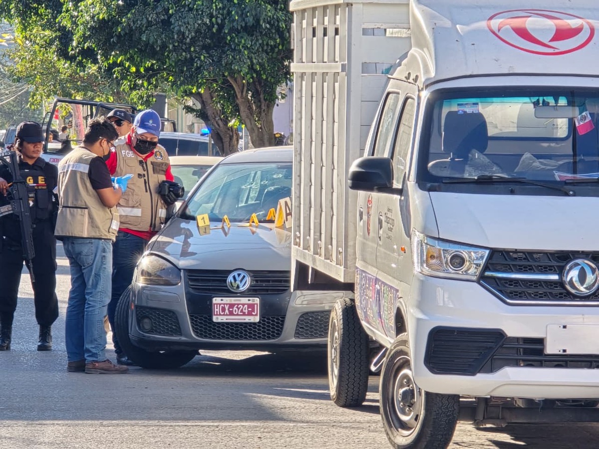 Autoridades acordonan la zona donde fue asesinado Luis Alberto 'N'. | Especial