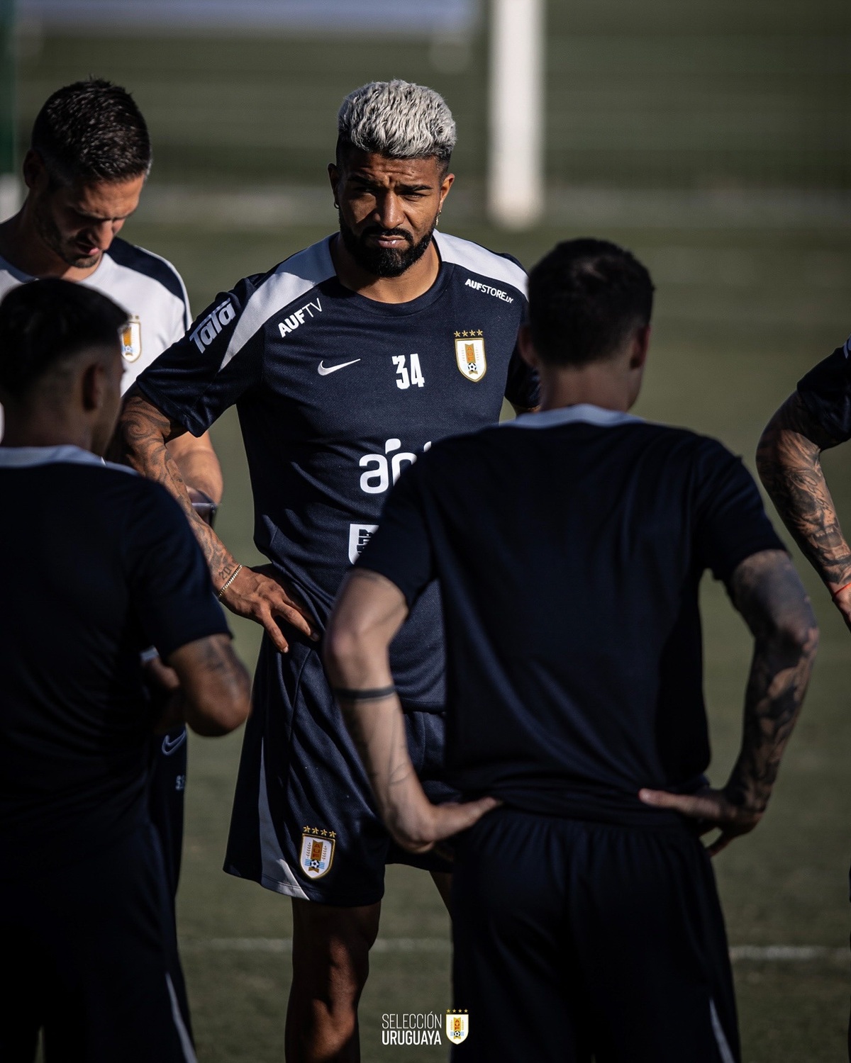 Entrenamiento de la Selección de Uruguay en el TSM. | Cortesía AUF