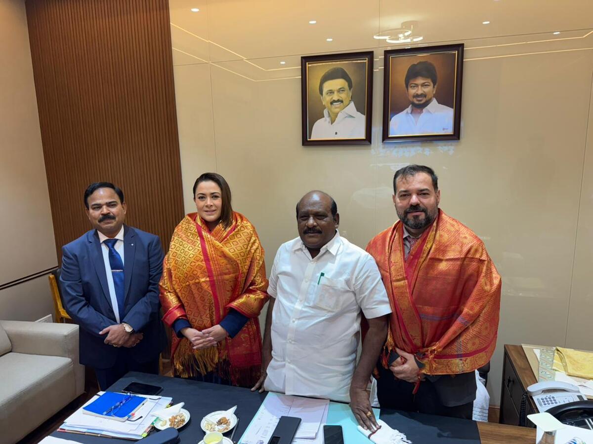 La gobernadora Teresa Jiménez se reunió con autoridades y directivos de empresas en India. | Especial