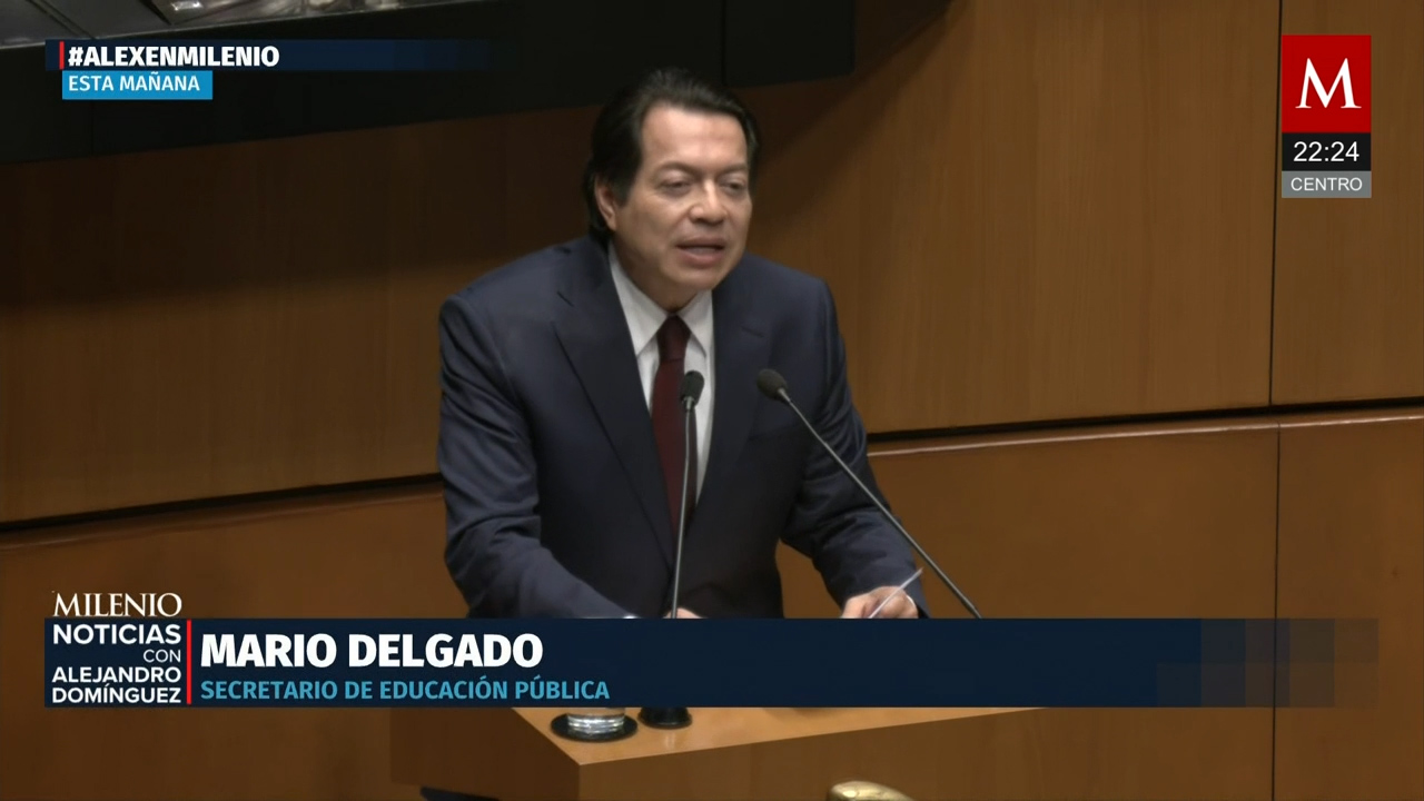 Mario Delgado comparece ante el Senado; lo increpa la oposición